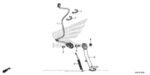 CTX700 Подножка
