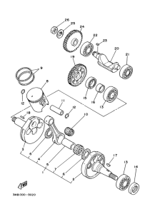  Коленчатый вал и поршни