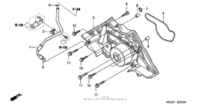 ST1100P Водяной насос