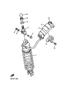 YZF750R YZF750RJ Задняя подвеска