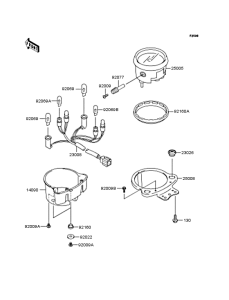 BJ250 Спидометр