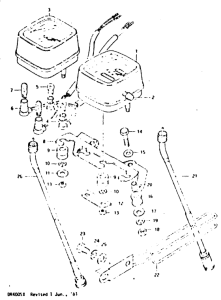 DR400 Спидометр-тахометр