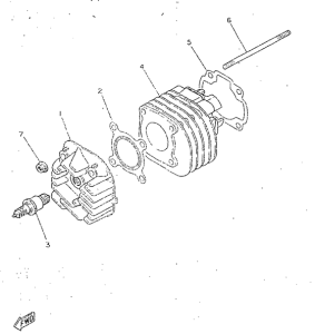 CY50R Cilindro, culata