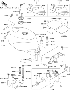 ZX750 Fuel tank(1 / 2)(zx750-m1)