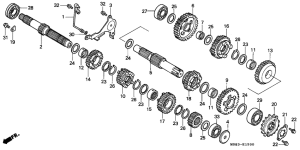 XRV650 Трансмиссия
