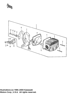 KZ1000 Taillight unit ass`y