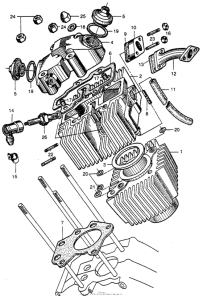CT200 Цилиндр и головка цилиндра