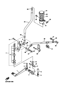 FJR1300 Задний тормозной цилиндр