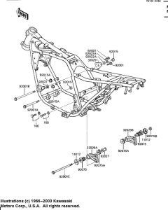 KZ1100 Рама ,крепежные детали