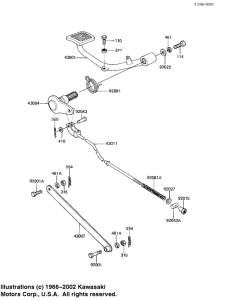 KZ1000 Педаль тормоза
