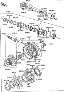 ZG1300 Drive shaft / final gear(1 / 2)