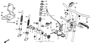 NA50 Handlebar + horn + front fork