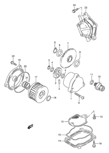 DR800 Масляный и топливный насос