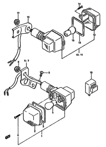 DR125 Поворотники