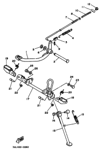 RT100K Stand. footrest