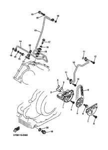 XVS1100AT XVS11ATV Маслонасос