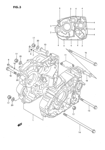 DR650 Картер двигателя