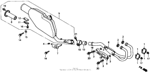 XR600R Exhaust muffler 91-92