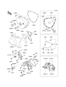 EJ650 Left engine cover