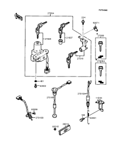 KR250 Замок зажигания