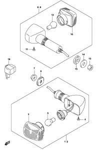 GS500 Поворотники