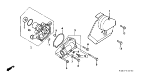 NTV650 Водяная помпа