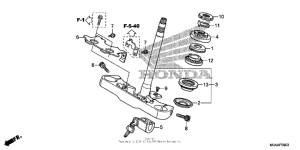 VT750CS (ABS) Steering stem (1)