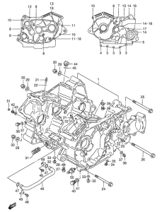 VS800 Картер двигателя