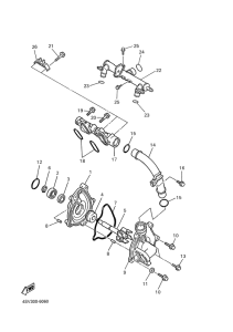 YZF1000R Водяной насос