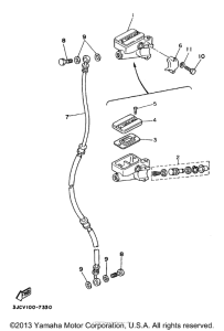 XV535JC Главный тормозной цилиндр
