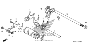 CMX250C Вилка переключения передач