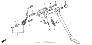 VTX1800R Подножка