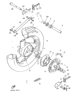  Переднее колесо