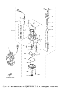 TZ250M Карбюратор