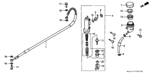 CR500R Задний тормозной цилиндр