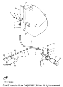 FZR600RH Топливный бак