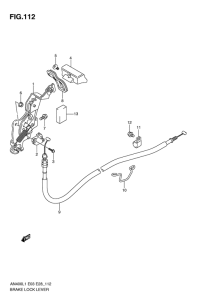 AN400 Brake lock lever