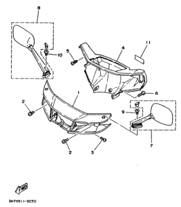 CT50S Обтекатель 1