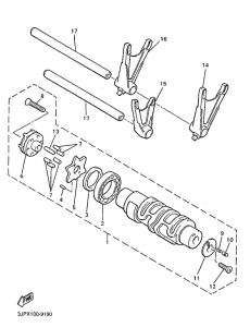 VMX12 Shift cam. fork