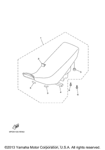TTR225R Сиденье