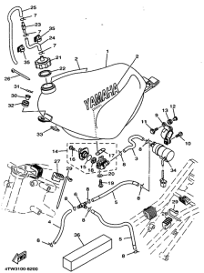 TZ250 Топливный бак
