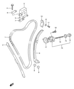 GSX750 Держатель направляющей