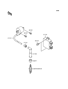 KLX250 Катушка зажигания