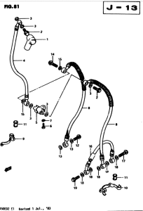 GS450 Передние тормозные трубки
