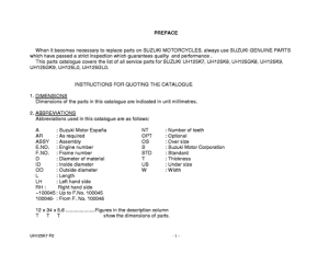 UH125 Catalog preface