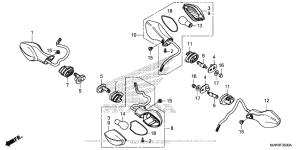 CB500F (ABS) Задний фонарь