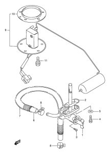 GSF400 Топливный кран