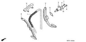 CBF500 (ABS) Цепь грм / натяжное устройство