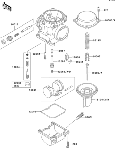 ZR1100 Карбюратор в разборе