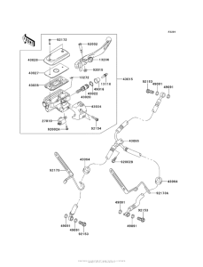 VN1700 Главный тормозной цилиндр